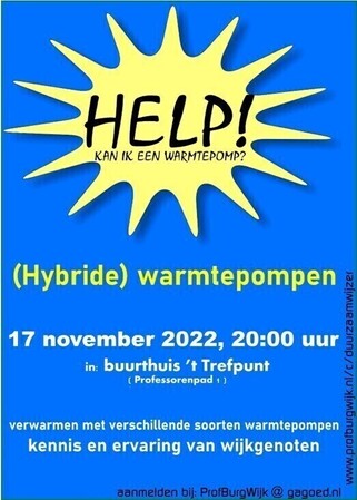 Informatieavond (Hybride) warmtepompen