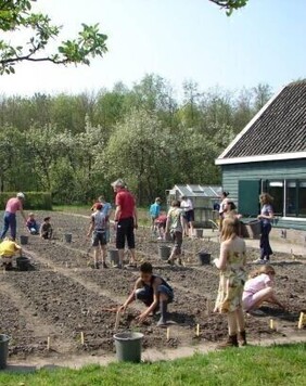 Schooltuin in park Cronesteyn zoekt vrijwilligers