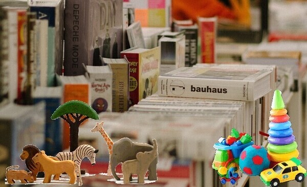 Boeken en kinderspeelgoed markt / Books and children's toys market