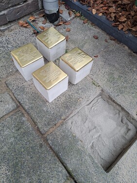 Plaatsing Stolpersteine Professorenwijk / Placement of Stolpersteine ​​Professorenwijk